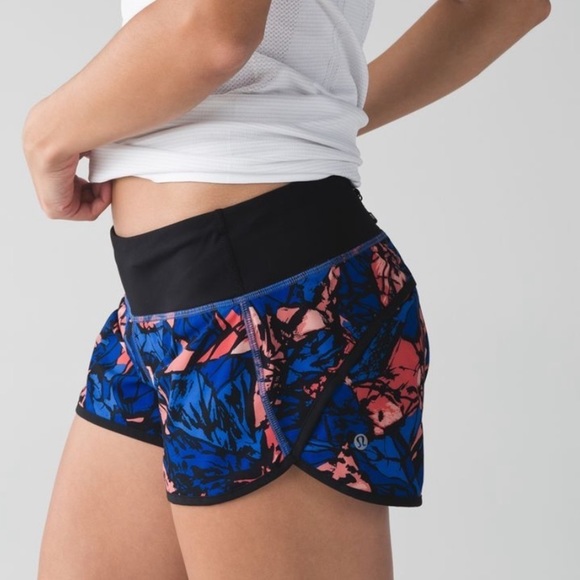 lululemon athletica Pants - Lululemon Speed Short Paint Storm Harbor Blue Multi / Black